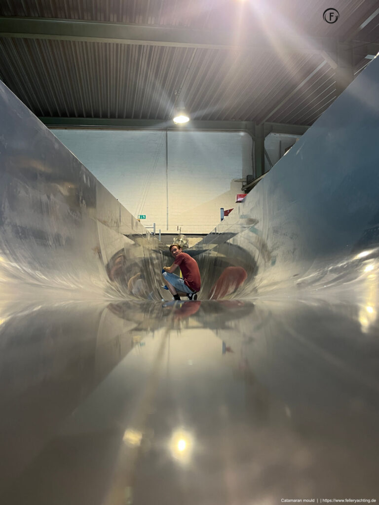 Mould ready for composite layup and epoxy infusion.