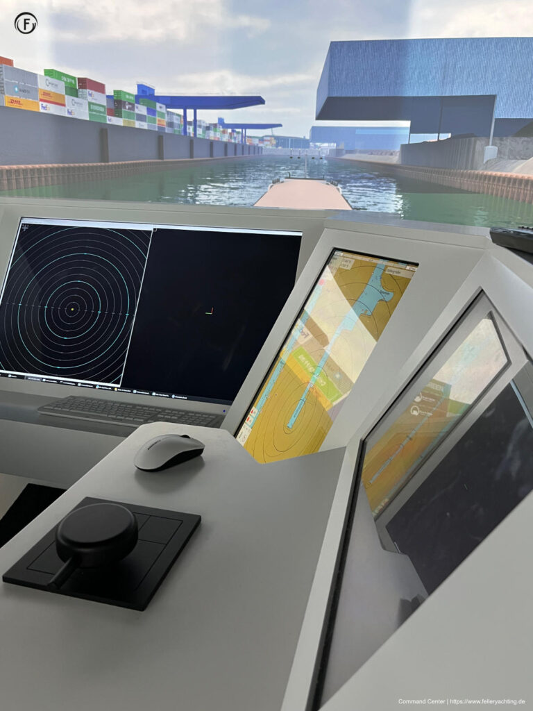 Command center, designed and build by Uwe Feller, for DST Duisburg for the 360° navigation sphere