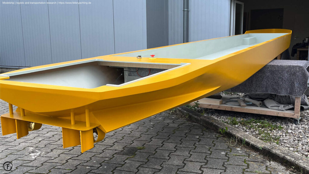 Scale model, for investigation of automated logistics and future transportation. Customer www.dst-org.de